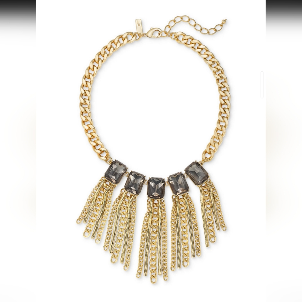I.N.C. International Concepts Stone & Chain Statement Necklace